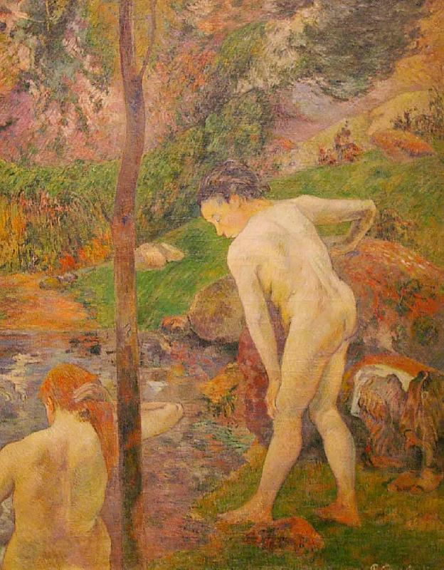 Paul Gauguin Baigneurs en Bretagne Norge oil painting art